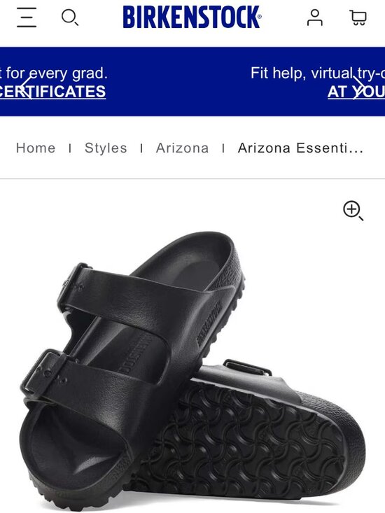 BIRKENSTOCK Shoes - NEW BIRKENSTOCK ARIZONA ESSENTIALS black SANDALS womens 10